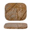 Bloomingville - Deborah Serving Tray, Brown, Marble (82059497)