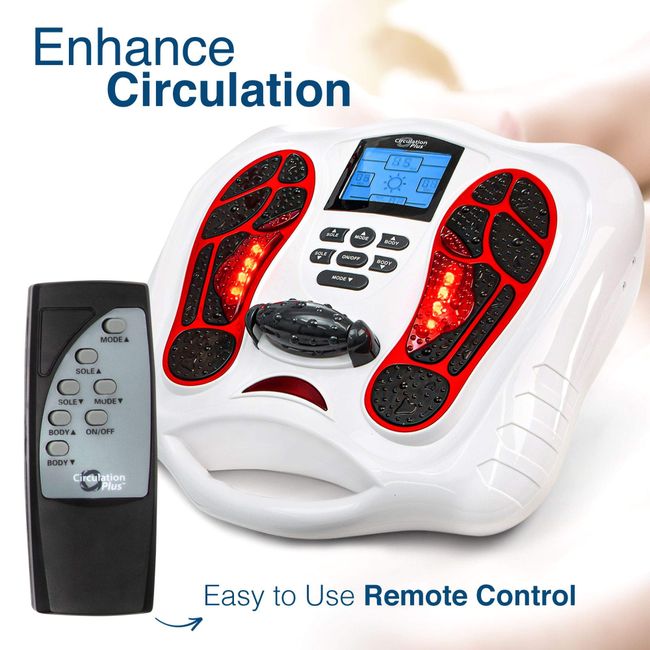 TENS EMS Foot Massager Booster Machine Feet Legs Circulation Device Pain  Relief