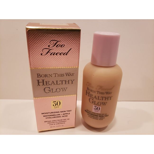 Too Faced ~ Born This Way Healthy Glow Skin Tint w/ SPF30~ Porcelain ~2 oz~NIB