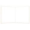 Kamimon Bi-Fold Colored Paper, White, Back: Peach, 1 Sheet