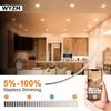 12Pack 6 Inch 5CCT Recessed Light with 2700k Light,Canless LED Recessed Lighting