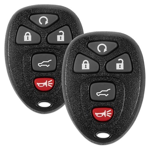 Key Fob Replacement Fits for 2007-2014 Chevy Suburban Tahoe Traverse GMC Yukon Acadia & Buick Enclave Keyless Entry Remote Control OUC60270, OUC60221 (Pack of 2)