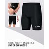 JAKO Kinder Basic 2.0 Tight, Schwarz, 116 EU