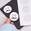 24 x 40mm Round 'Happy Easter' Stickers (SK00064055)