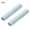 Letcart Hex Nuts - 2pcs M8 * 66 Long Nuts Rod Nut Hex Hexagonal Sleeve Nut Standoff Threaded Fasteners