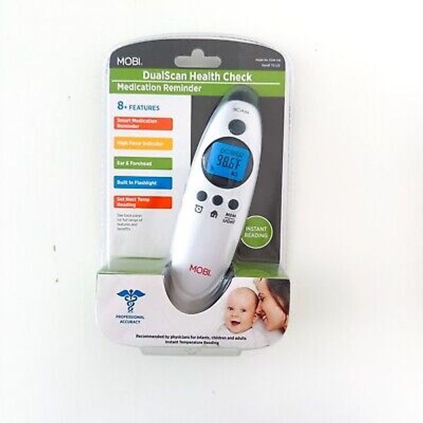 Mobi Dualscan Health Check Ear and Forehead Thermometer with Medication Reminder