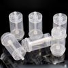 12 Pcs Cake Push Pop Containers Clear Plastic Round Shape Push Pops with Lids