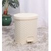 Nobel Classic Plastic Pedal Bin - Ivory assorted sizes (12 litres Ivory Plastic)