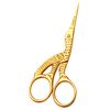 Wishbeauty Multi-Colour Rainbow Embroidery Scissors - 3.5"/9cm - Sharp Point (Gold 4.5")