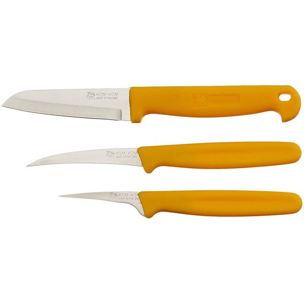 KOM-KOM Carving Knife Set of 3 Stainless Steel