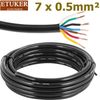 ETUKER 7 Pin Trailer Cable,7x0.5mm² Trailer Cable 5M 7Core Trailer Wire Cable