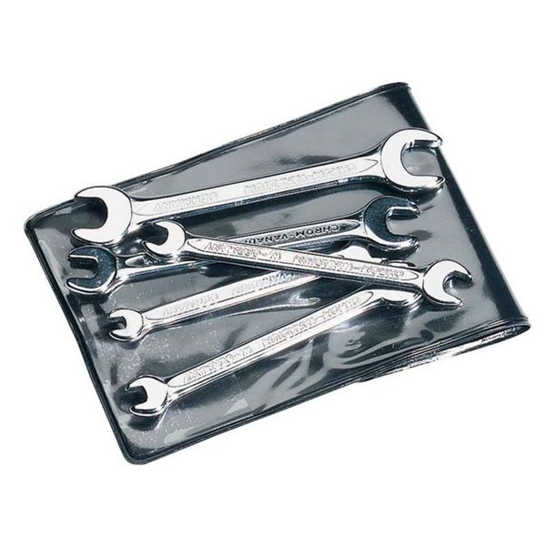 Draper 5210 S5BA Elora Midget Ba Double Open End Spanner Set, 5 Pieces