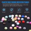 Glarks 2880pcs Flat Back Half Round Cabochon Beads Flatback 6mm 24 Colors