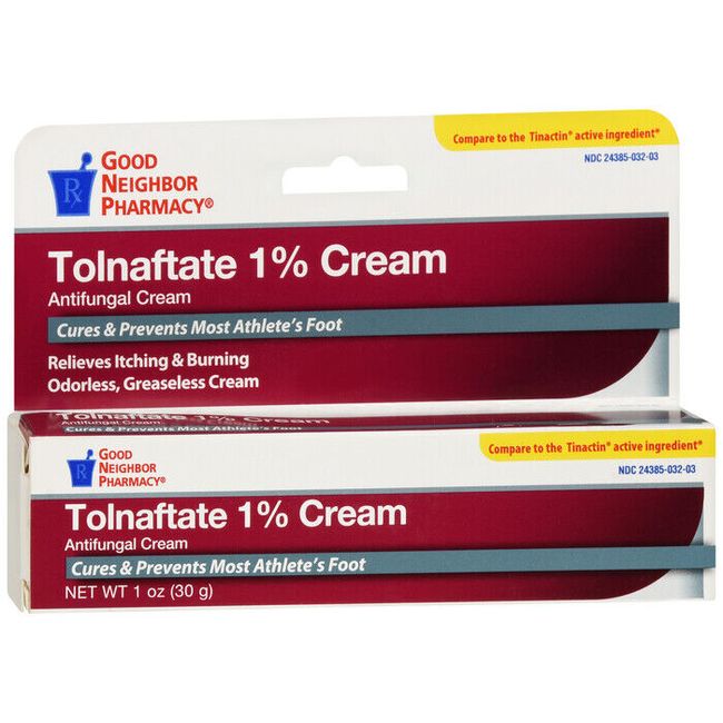 GNP TOLNAFTATE 1 % AF CREAM 1 OZ   tolnaftate TOPICAL CREAM (G) 1 %