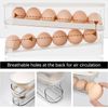 Stackable Egg Dispenser With Lid - 2-Tier Fridge Holder for Kitchen Countertop, Holds 12 Eggs, Space-Saving Storage Organizer