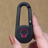 'Headphones Pixel Art' Compass Keyring (KC00030035)