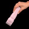 MFUOE Root Comb Applicator Bottle with Scalp Massager Shampoo Brush Hair Coloring Dye and Scalp Treatment Tools（Pink）