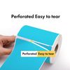 3"x1" DT BLUE Labels Mobile 0.75" Core Perforated 550 labels per 10 Rolls