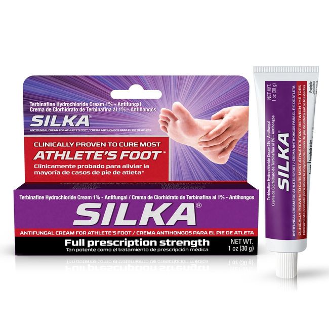 Silka Athlete's Foot Prescription Strength Antifungal Cream, 1 oz