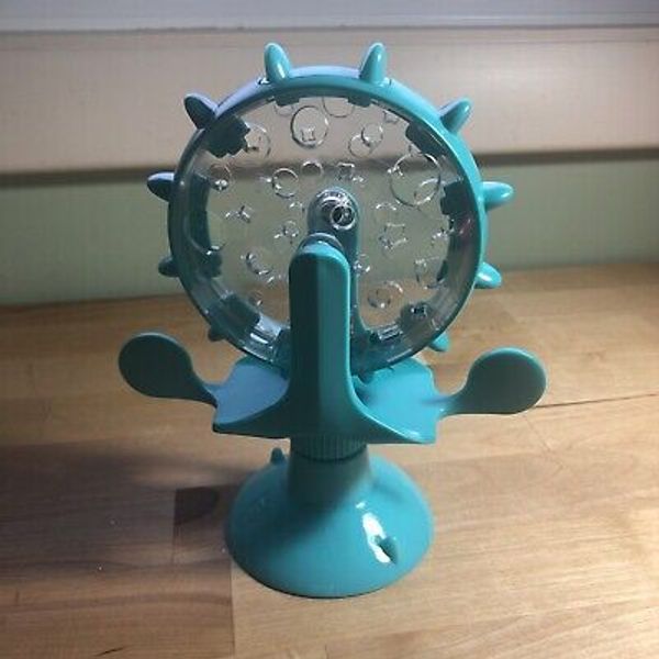 360 Rotating Windmill Leakage Toy Pet Kitten Teasing Play Game Feeding Turntable