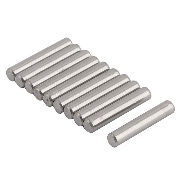 uxcell Dowel Pins, 0.1 x 0.6 inches (3 x 16 mm), 304 Stainless Steel, Hardware Parallel Pin, Pack of 10