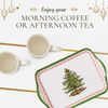 Pimpernel Christmas Tree Polka Dot Mug and Tray Set
