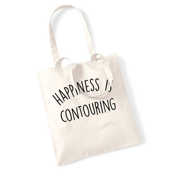 Flox Creative happiness is contouring tote bag