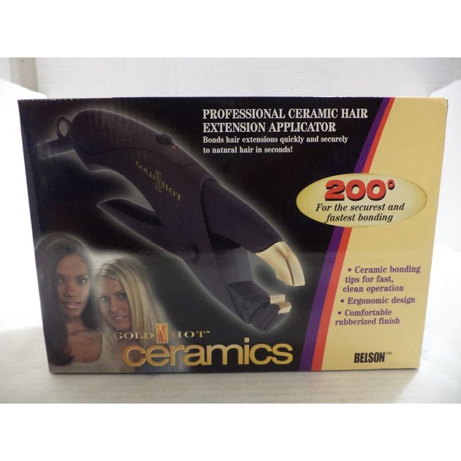 GOLD N HOT Professional Ceramic Hair Extension Applicator (Model: GH2160)