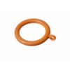 40 x Light Brown Plastic Curtain Drape Pole Ring Rod 37MM ID 50MM OD