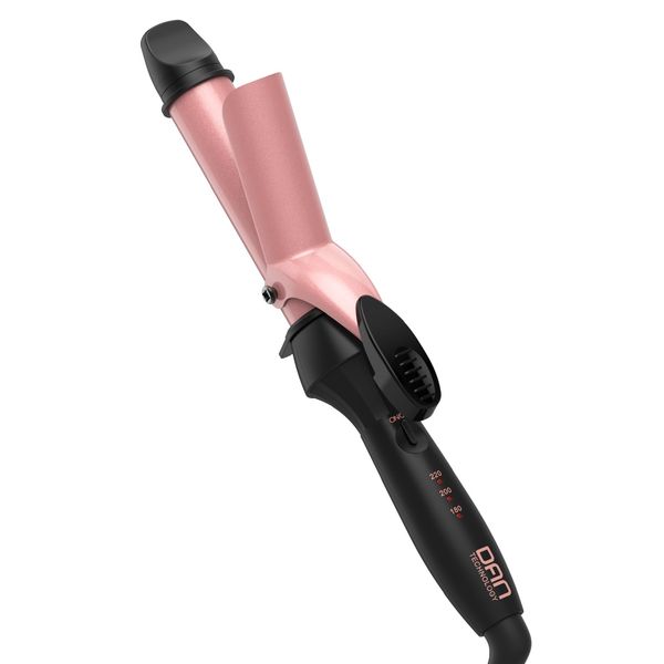 DAN Technology Curling Tong Ceramic Small Hair Curling Wand Mini Hair Curler Short Hair Curling Wand for Travel Dual Voltage 1 inch Hair Culer for Hair Styling All Hair Type
