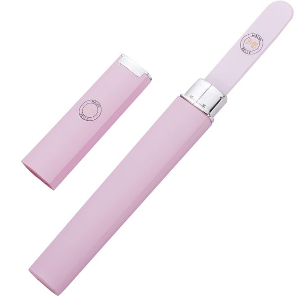 Crystal Nail File - Perfect for Women & Girls - Long Lasting Double Sided Tempered Glass| Professional Salon Manicure/Pedicure Filing Tool, Best for Natural Nails, Pastel Lilac Color with Case 2mm