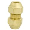 sourcingmap 3/8BSP Double Brass Flare Nut Air Conditioner Part Fitting for 3/8-inch Dia Pipe