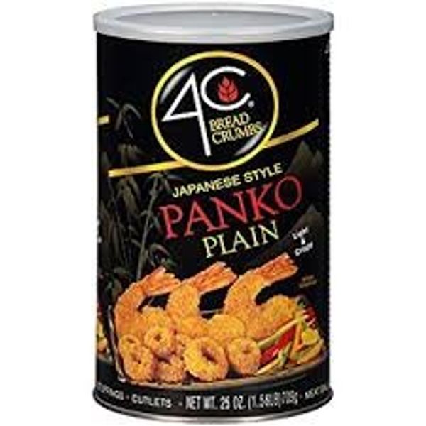 4C Japanese Style Panko Plain Light & Crispy Bread Crumbs (( 1 can) (25oz)