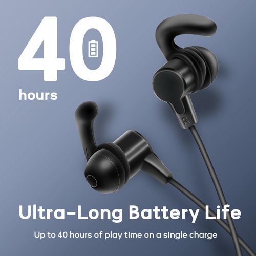 Bluetooth Headphones, Bluetooth 5.4 Stereo aptX Wireless Earbuds Bass Magnetic Neckband IPX7 Waterproof Bluetooth Earbuds Bulit-in Mic with 40H Playtime, Lightweight Earphones for Sport, Gym, Running