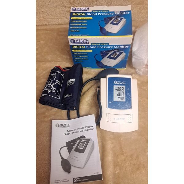 Health Plus BpS-FD1 Manual Inflate Digital Blood Pressure Monitor