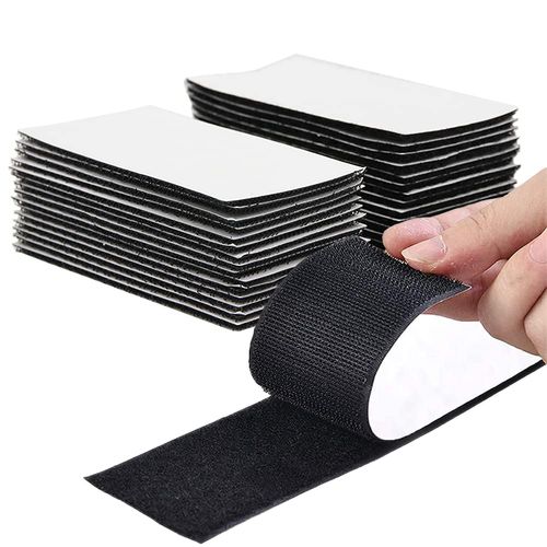 Velcro Velcro with Double Sided Tape, Powerful Pitakuro 2.0 x 3.9 inches (5 x 10 cm), 15 Pairs Included, Super Strong, Waterproof, Heat Resistant, Velcro Tape, Double Sided Tape Included, For Cars, DIY, Home and Commercial Use