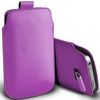 Mobile Phone Pull Tab Pouch Case Cover For the Doro 1370 (Lilac)