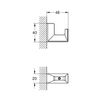 Grohe Selection Cube | Badaccessoires - Bademantelhaken | 40782000 Silber