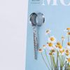 Stylish Stainless Steel Ear Gauge Dangle Tunnel for Ear Screw Flesh Tunnel Plug Expander Gauge Piercing, Stainless Steel