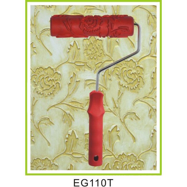 Decorative Paint Roller Pattern Embossed Texture Painting Tools for Wall  Rubber