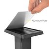 Thin Gray Line American Flag 2"x2" inch ABS Plastic Trailer Hitch Cover