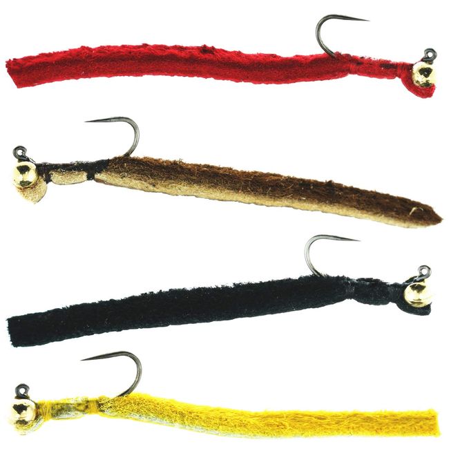 GoFly Bakutsuri Feather Jig, Medium Size, 4 Colors, Set of 4