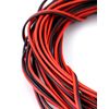 QWORK® 10 Meter 22AWG Electrical Wire, 2 Core Black Red Wire Cable, Extension Wire Cable, for Car LED Strip Light