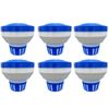 Pool/Spa Chlorine Tablet Dispenser Floater for  1" or 3" Tablets (6 Pack)