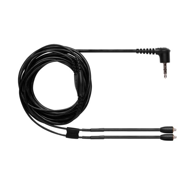 SHURE EAC46CLS Replacement Cable for SE Earphones, 115 cm, Transparent, Black, EAC64BKS