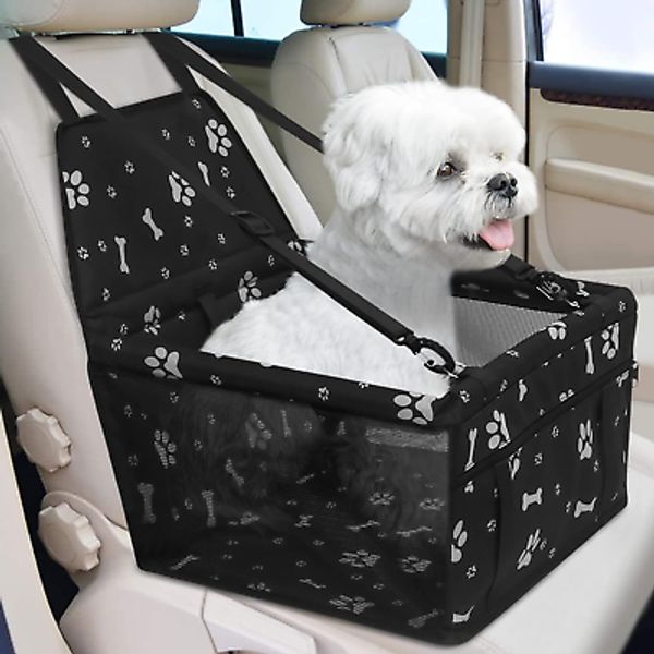 Dog Car Seat Foldable Dog Car Booster Seat Waterproof Breathable