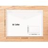 Plastic Envelopes Wallets, 8 Pcs A4 Clear Document Folder, for School Home Work Office Organization