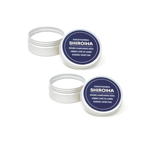 SHIROIHA Whitening Toothpaste, Whitening Powder, Natural Apatite, 55% Bad Breath Care, Patented, Contains Lactic Acid Bacteria, Abrasive Free, Coating Teeth Whitening (SHIROIHA Toothpaste, 2 Pieces)