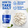 (3 Pack) Nerve Sync Nootropic All Natural Super Brain Supplement 180 Capsules