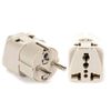 OREI USA to Europe (Schuko)(Type E/F) Adapter Plug  2 Pack Beige